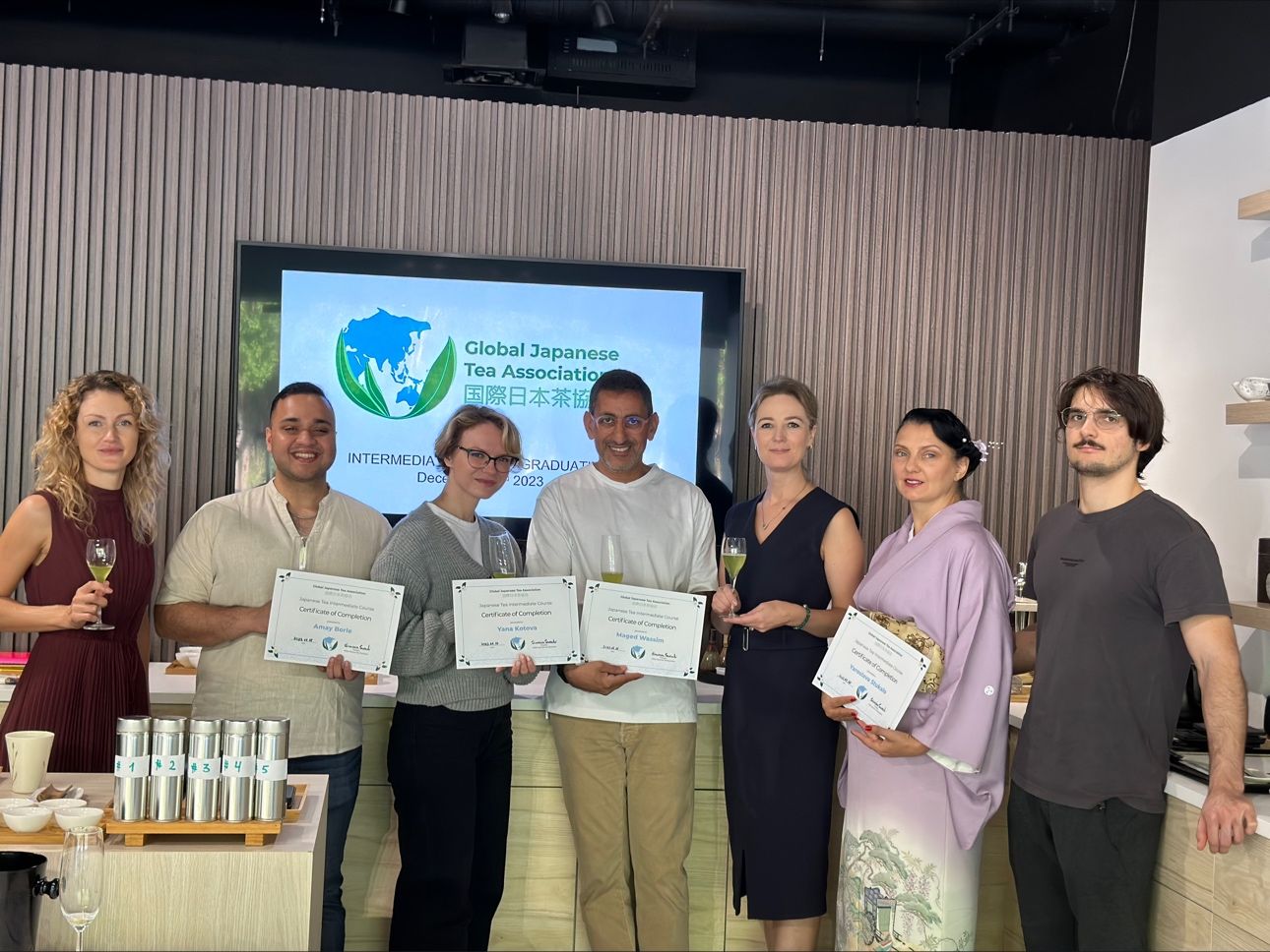 GLOBAL JAPANESE TEA ASSOCIATION INTERMEDIATE COURSE GRADUATION